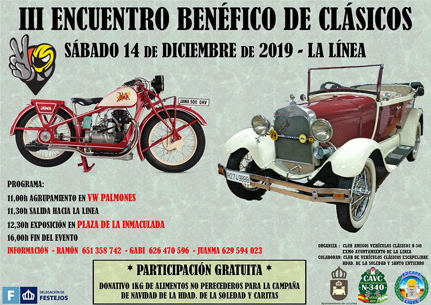 Cartel III Encuentro Benéfico de Clásicos