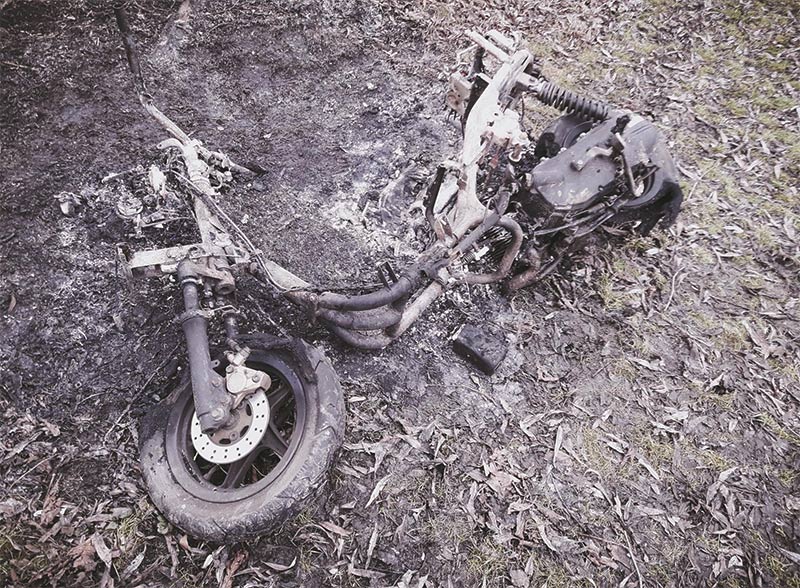 ejemplo de moto robada