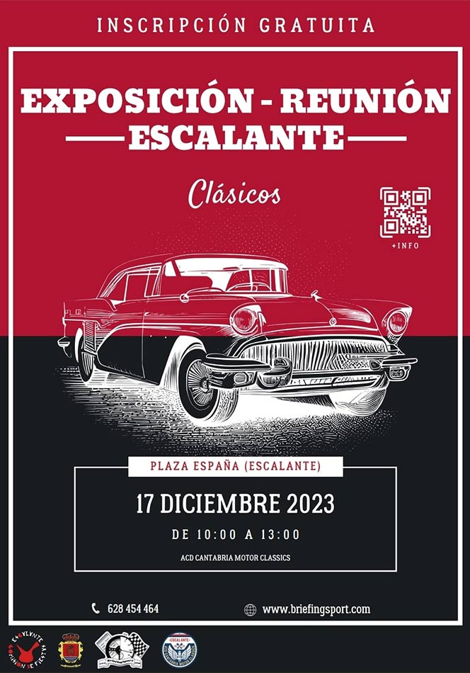 Cartel EXPOSICIÓN REUNIÓN DE CLÁSICOS DE ESCALANTE