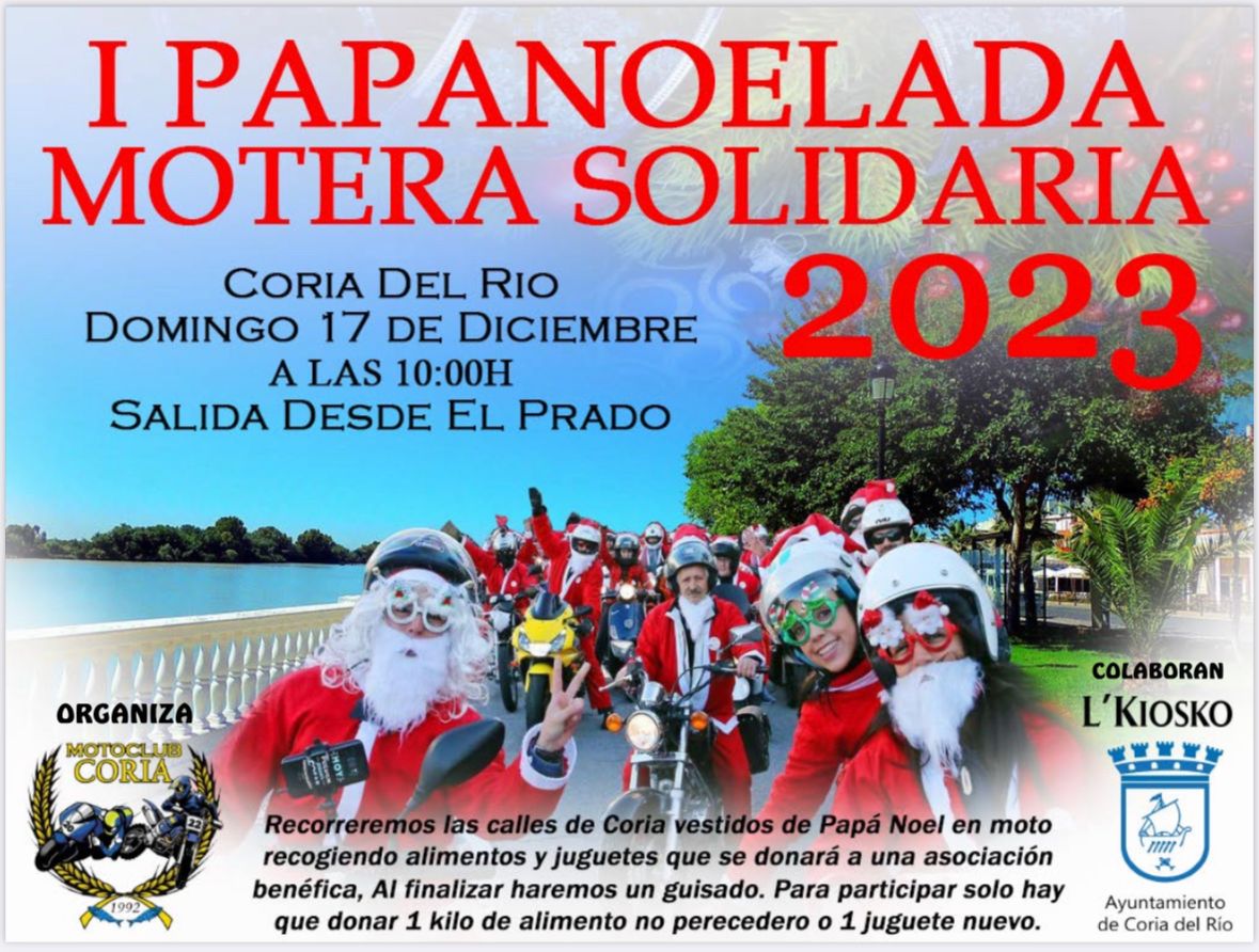 Cartel PAPANOELADA MOTERA SOLIDARIA