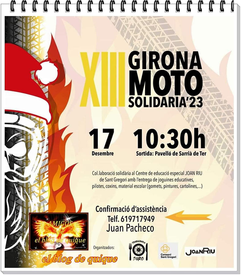 Cartel XIII GIRONA MOTO SOLIDARIA