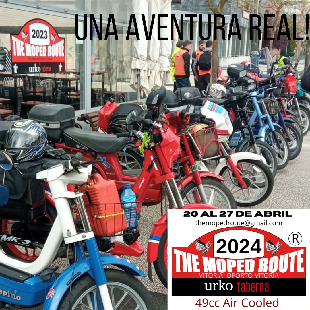 Cartel THE MOPED ROUTE 2024