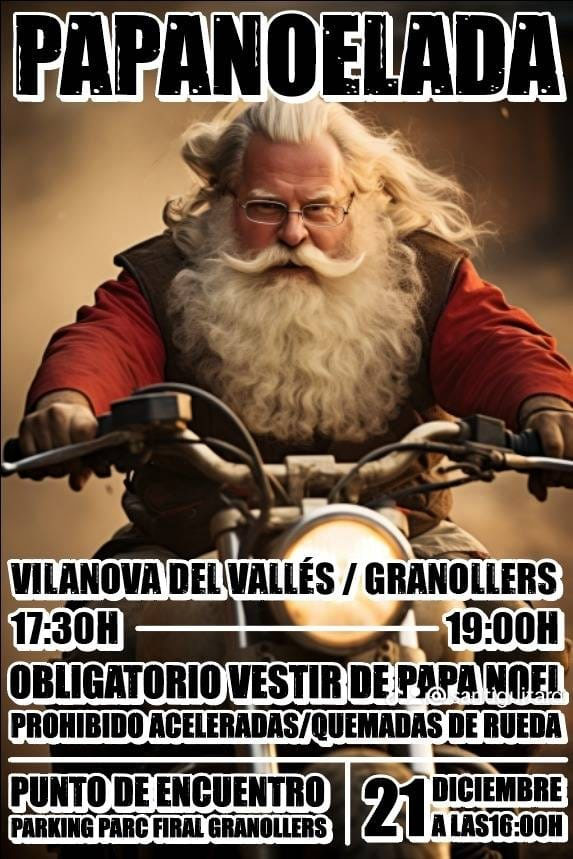 Cartel PAPANOELADA MOTERA GRANOLLERS