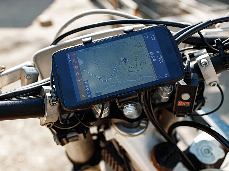 Sistema de navegación en moto