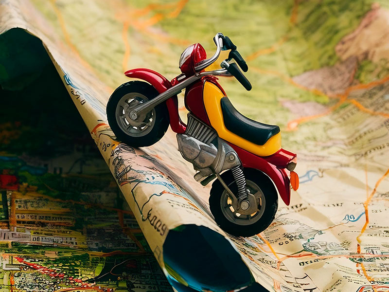 Trazar ruta en moto antes del viaje
