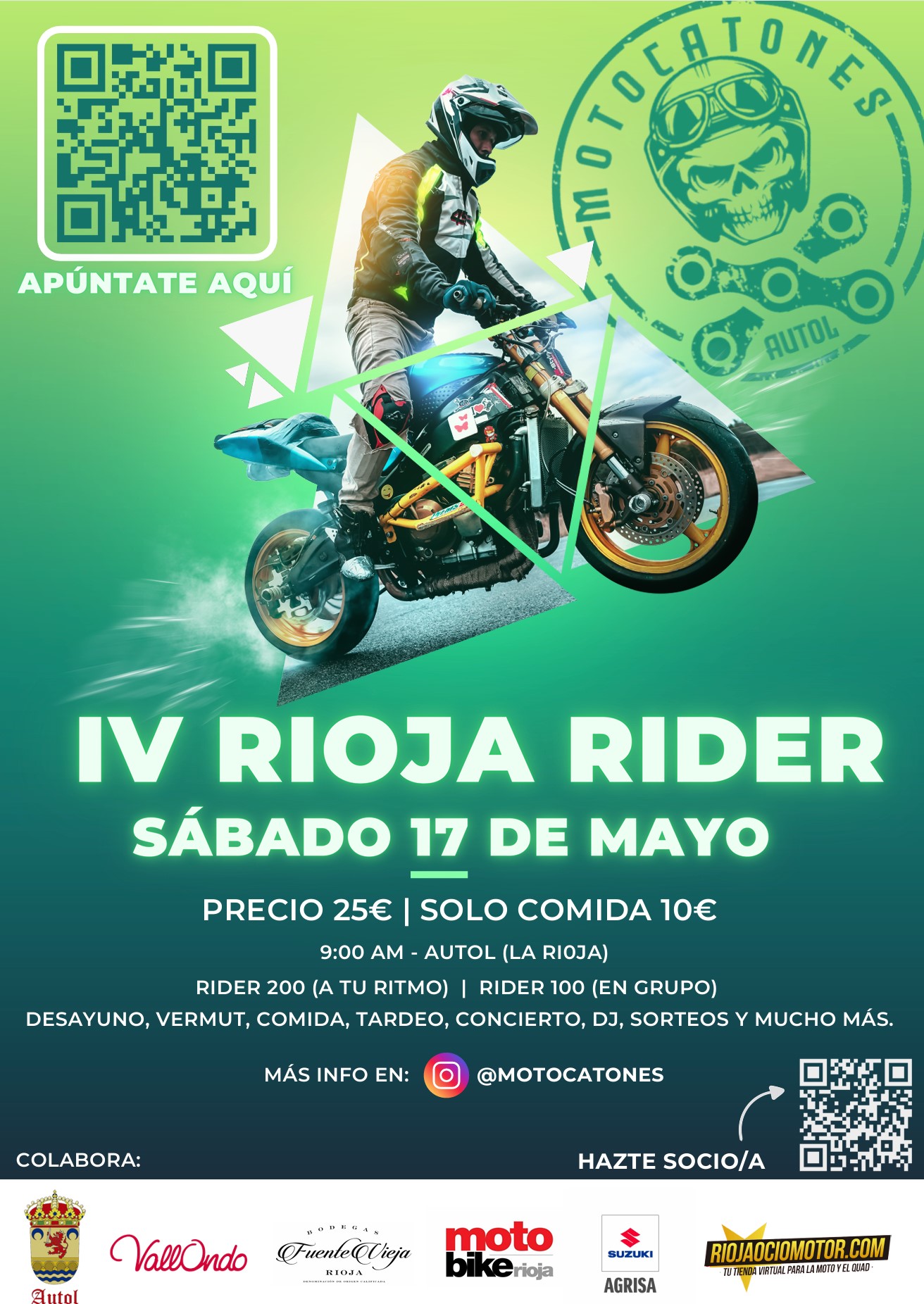 Cartel IV RIOJA RIDER