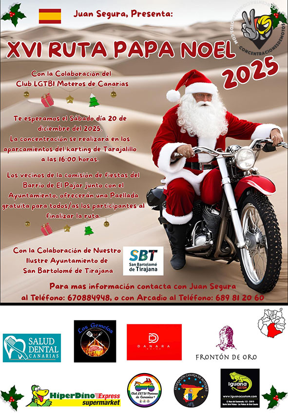 Cartel PAPANOELADA MOTERA GRAN CANARIA