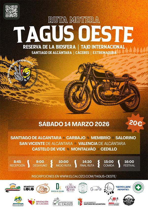 Cartel RUTA MOTERA TAGUS OESTE