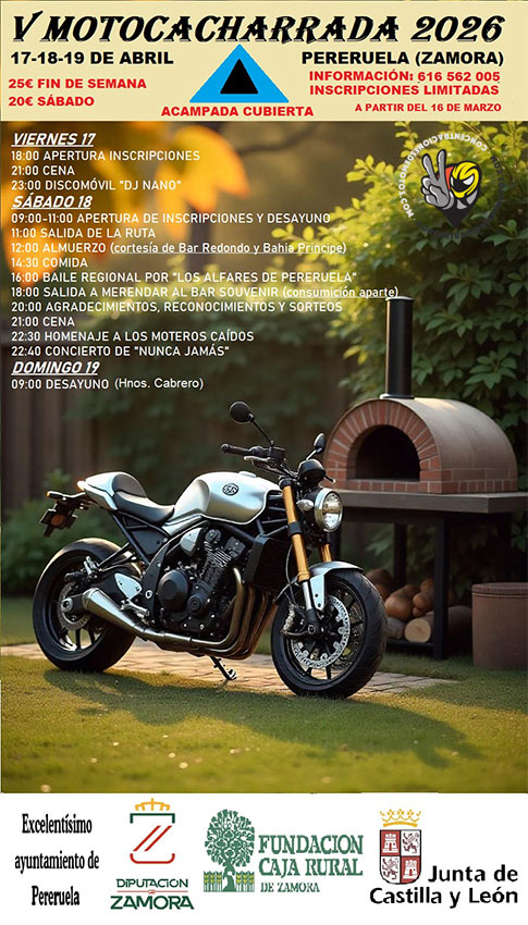 Cartel V MOTOCACHARRADA
