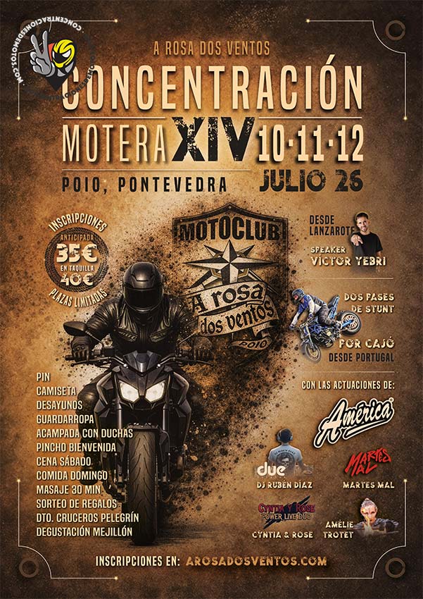Cartel XV CONCENTRACIÓN A ROSA DOS VENTOS
