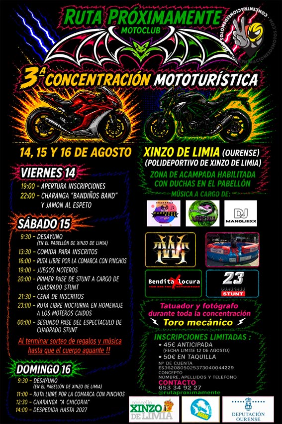 Cartel 3ª CONCENTRACIÓN MOTOTURÍSTICA