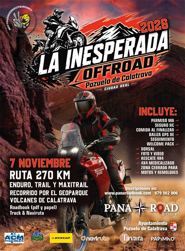 Cartel LA INESPERADA OFF ROAD